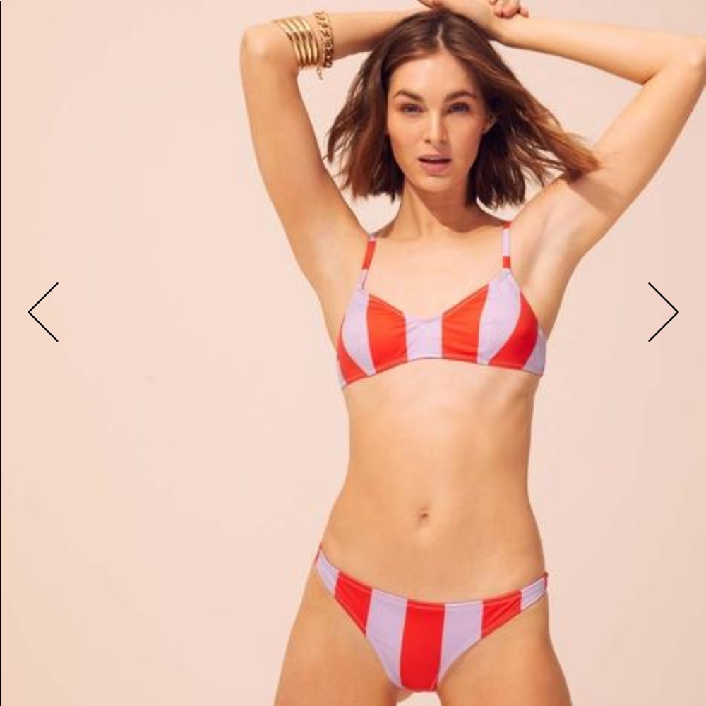 NWT SOLID & STRIPED THE RACHEL BIKINI